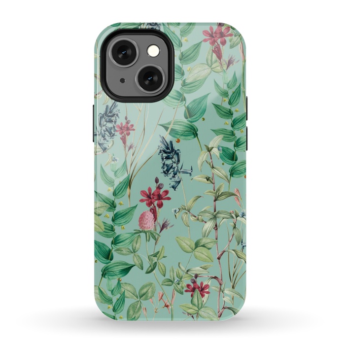 iPhone 13 mini StrongFit Aqua Flora by Zala Farah