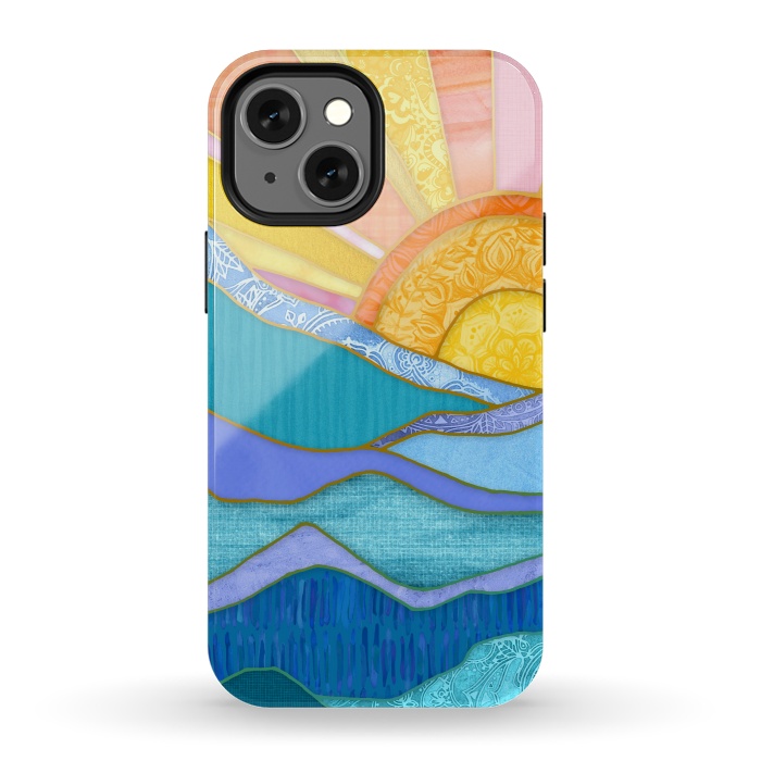 iPhone 13 mini StrongFit Sweet Sunset by Micklyn Le Feuvre