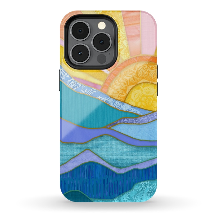 iPhone 13 pro StrongFit Sweet Sunset by Micklyn Le Feuvre