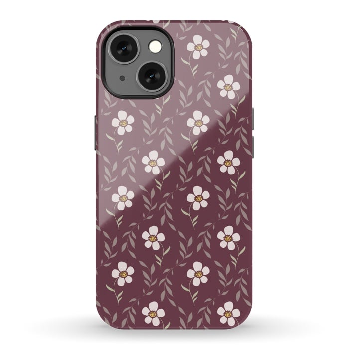 iPhone 13 StrongFit Effloresce - Purple by Melissa Lee