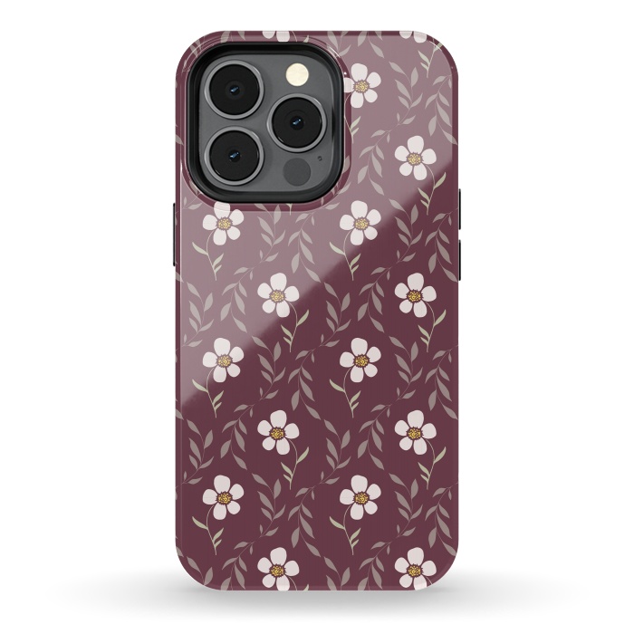 iPhone 13 pro StrongFit Effloresce - Purple by Melissa Lee