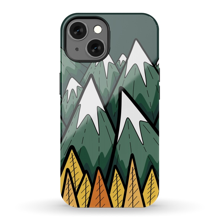 iPhone 13 StrongFit The green autumn peaks by Steve Wade (Swade)