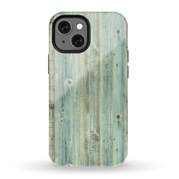 iPhone 13 mini StrongFit blue wood by haroulita