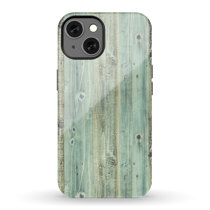 iPhone 13 StrongFit blue wood by haroulita