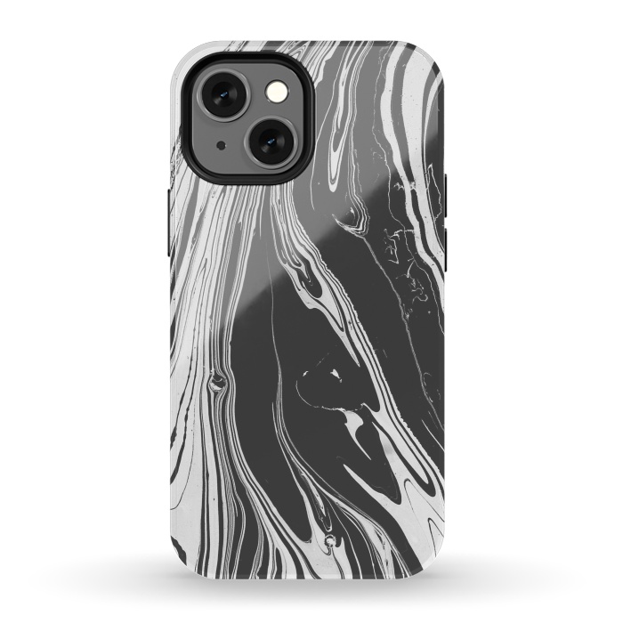 iPhone 13 mini StrongFit bw marble x by haroulita
