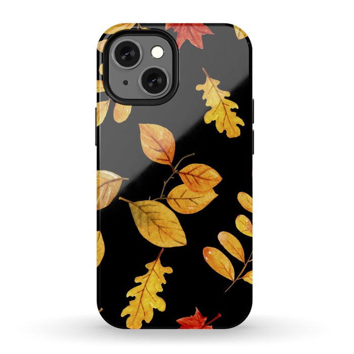 iPhone 13 mini StrongFit fall leaves x by haroulita