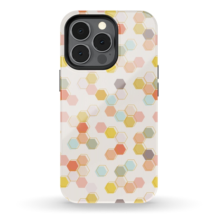 iPhone 13 pro StrongFit Honeycomb by Melissa Lee