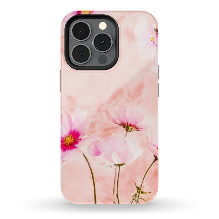 iPhone 13 pro StrongFit Pink Spring Flower by Creativeaxle