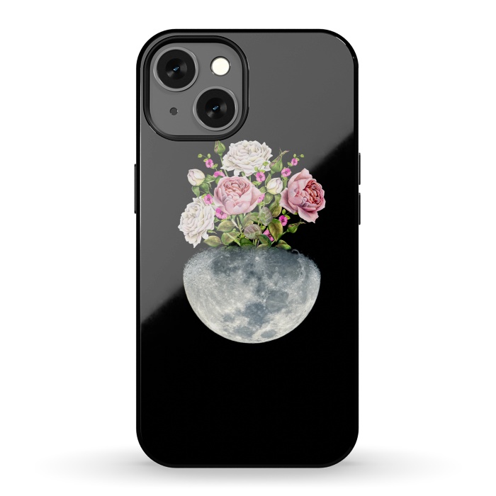 iPhone 13 StrongFit Moon Flower Pot by Creativeaxle