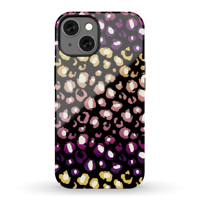 iPhone 13 StrongFit Gradient graphic leopard print by Oana 