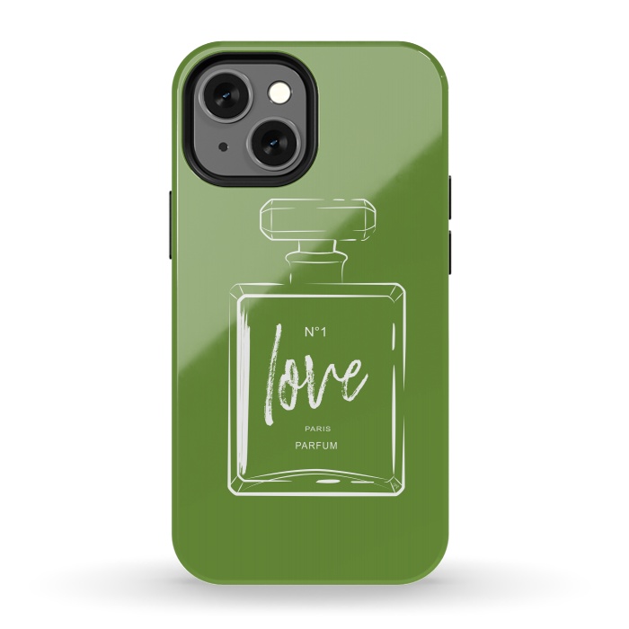 iPhone 13 mini StrongFit Green Love by Martina