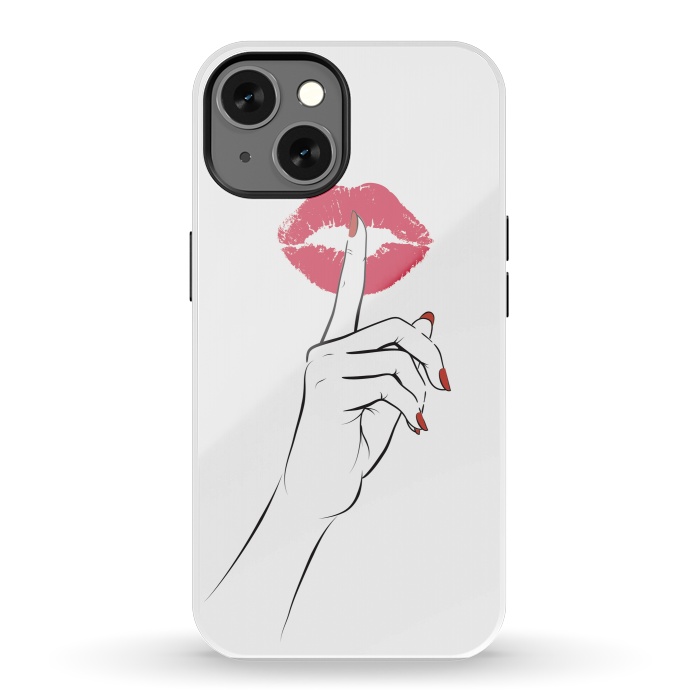 iPhone 13 StrongFit Red Lips Secret by Martina
