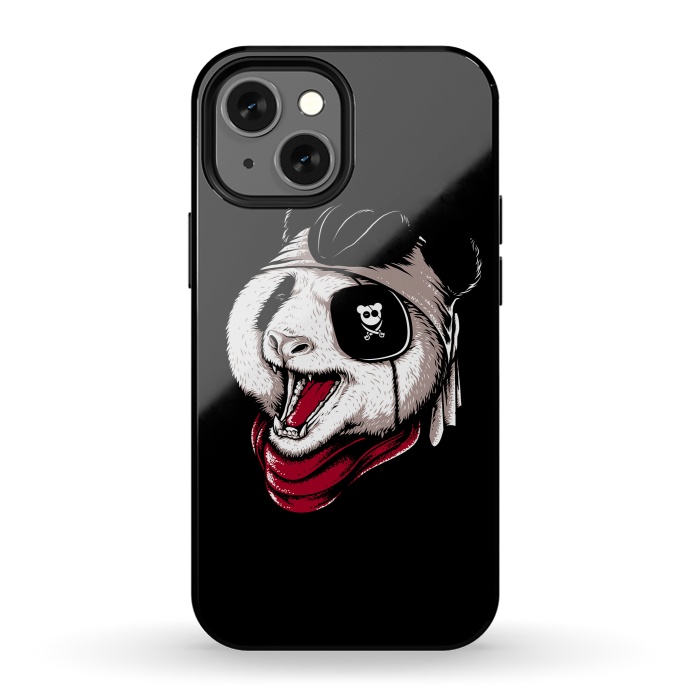 iPhone 13 mini StrongFit Panda Pirate by Afif Quilimo