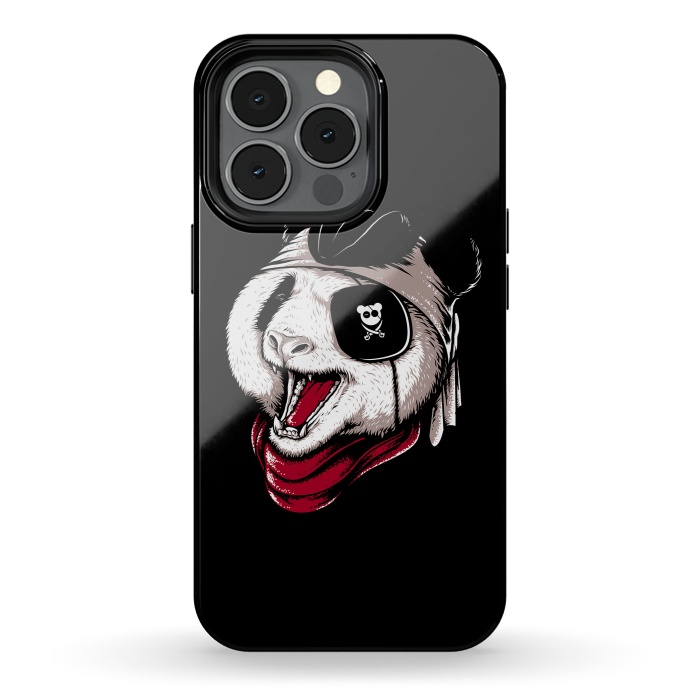 iPhone 13 pro StrongFit Panda Pirate by Afif Quilimo
