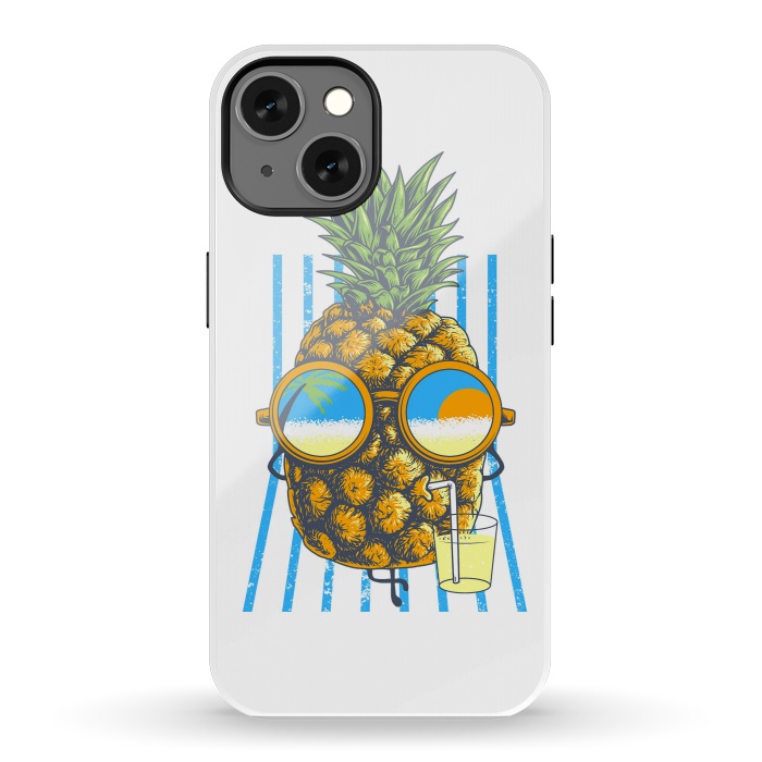 iPhone 13 StrongFit Pineapple Sunbathe by Afif Quilimo