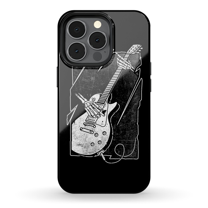 iPhone 13 pro StrongFit Skull Guitarist by Afif Quilimo
