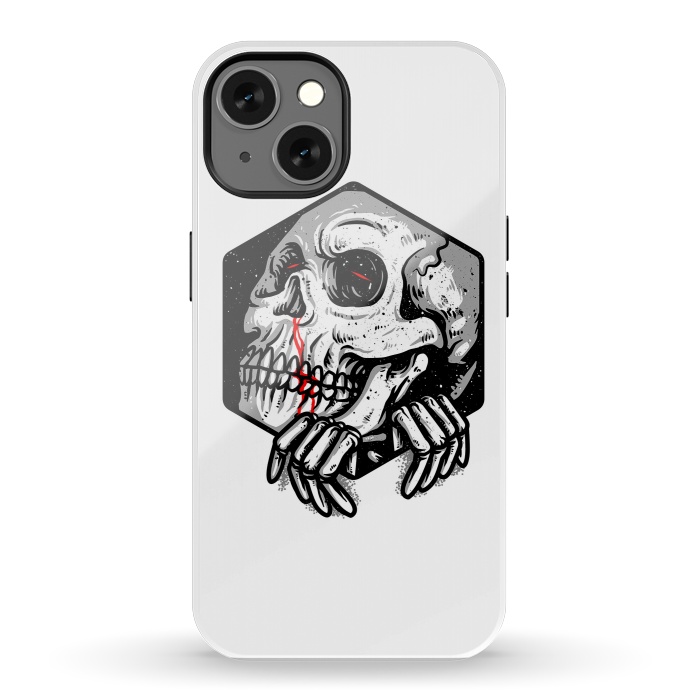 iPhone 13 StrongFit Skull Heaxagon by Afif Quilimo