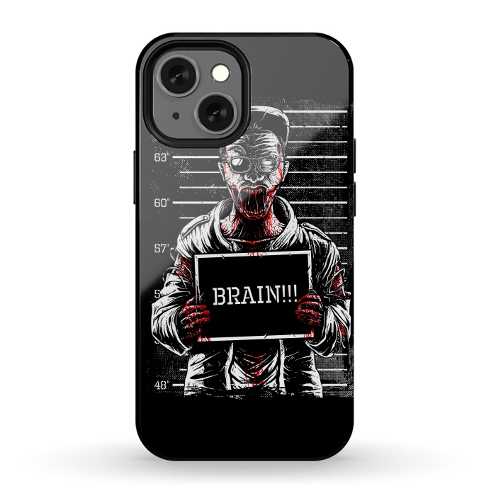 iPhone 13 mini StrongFit Zombie Mugshot by Afif Quilimo