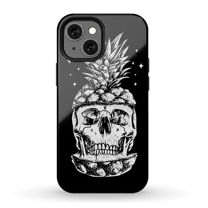 iPhone 13 mini StrongFit Skull Pineapple by Afif Quilimo