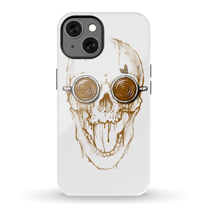 iPhone 13 StrongFit Skull Coffee by Afif Quilimo