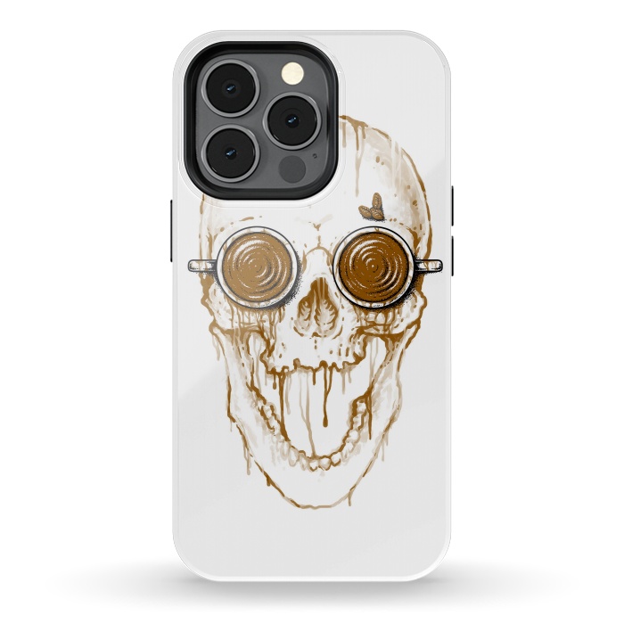 iPhone 13 pro StrongFit Skull Coffee by Afif Quilimo