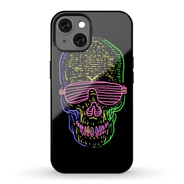 iPhone 13 StrongFit Skull Neon 1 by Afif Quilimo