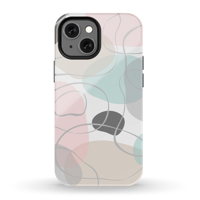 iPhone 13 mini StrongFit Abstract pastels by Martina