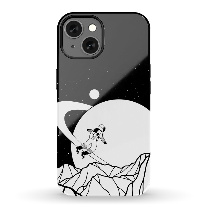 iPhone 13 StrongFit Space walk (black and white) by Steve Wade (Swade)