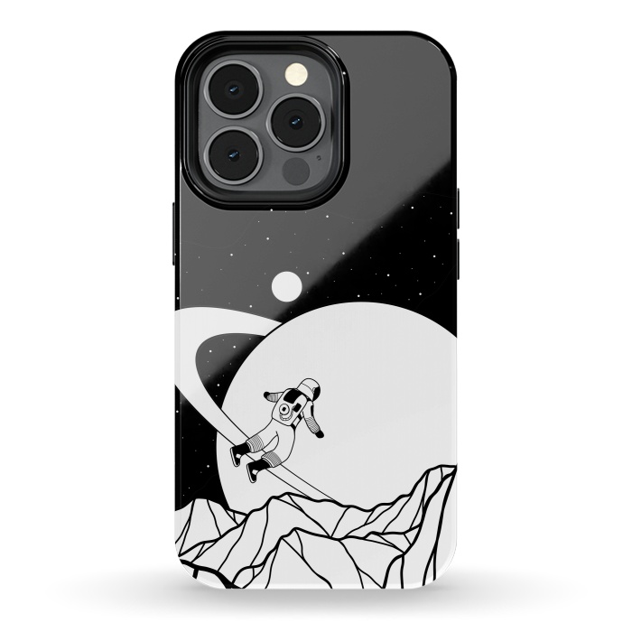 iPhone 13 pro StrongFit Space walk (black and white) by Steve Wade (Swade)