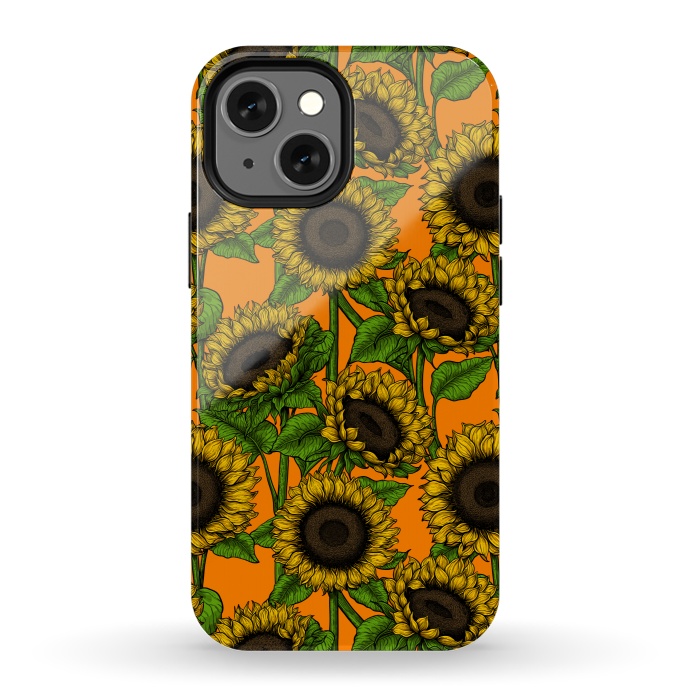 iPhone 13 mini StrongFit Sunflowers by Katerina Kirilova