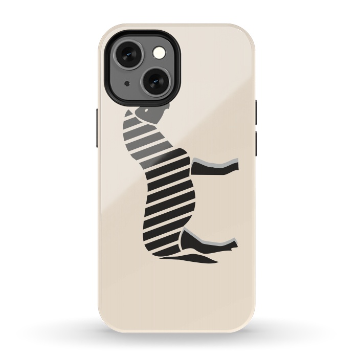 iPhone 13 mini StrongFit Zebra Cross by Creativeaxle
