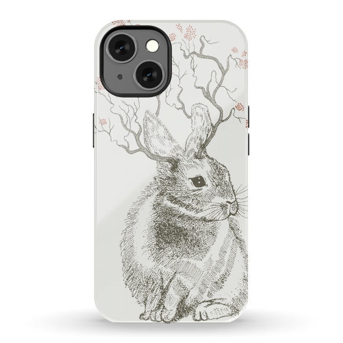 iPhone 13 StrongFit Forest Bunny by Rose Halsey