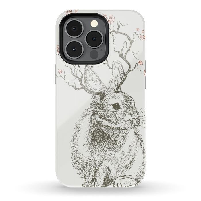 iPhone 13 pro StrongFit Forest Bunny by Rose Halsey