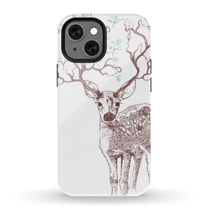 iPhone 13 mini StrongFit Forest Deer by Rose Halsey