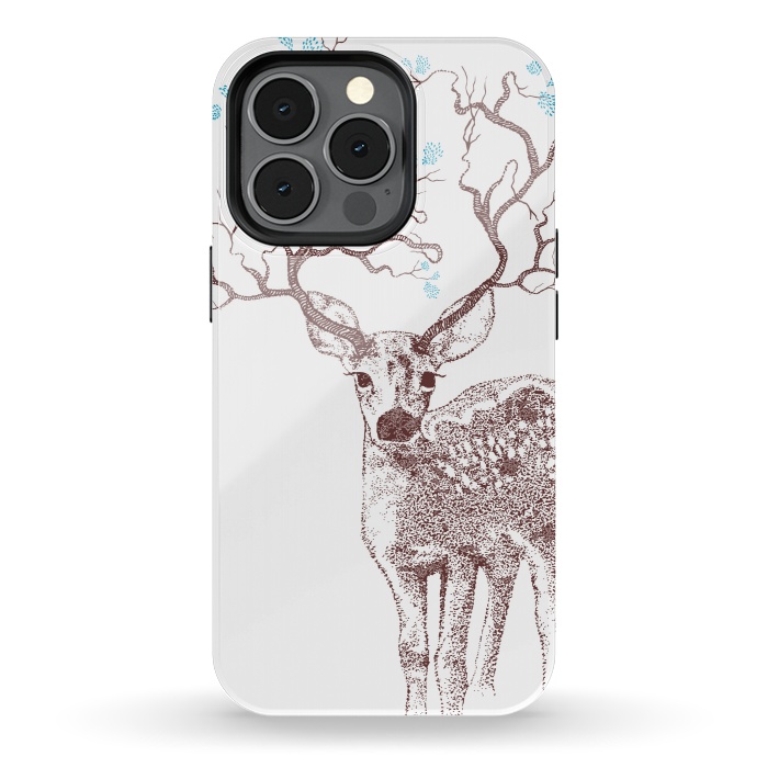 iPhone 13 pro StrongFit Forest Deer by Rose Halsey