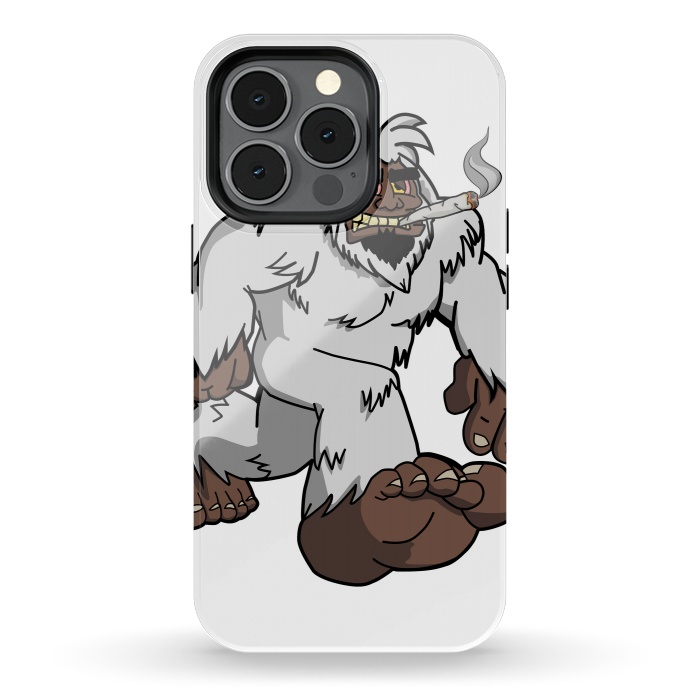 iPhone 13 pro StrongFit Chillin' Yeti by Area51 Designs