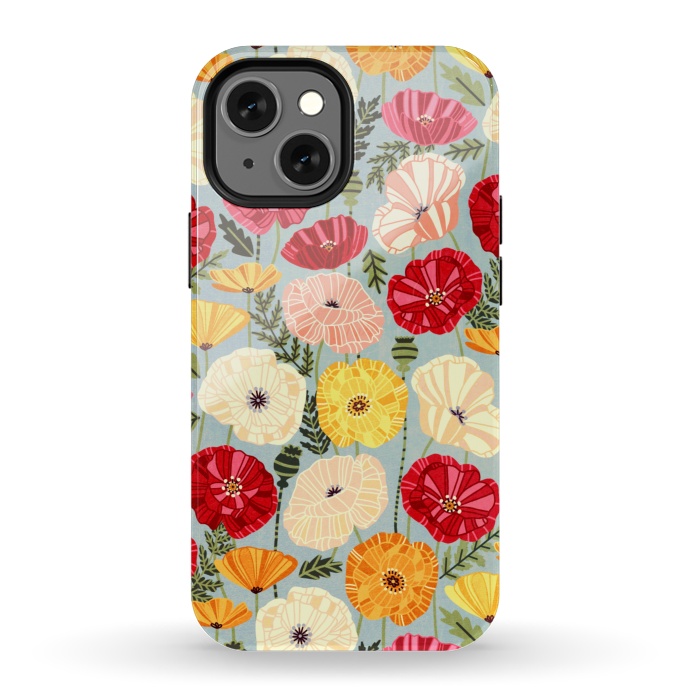 iPhone 13 mini StrongFit Iceland Poppies  by Tigatiga