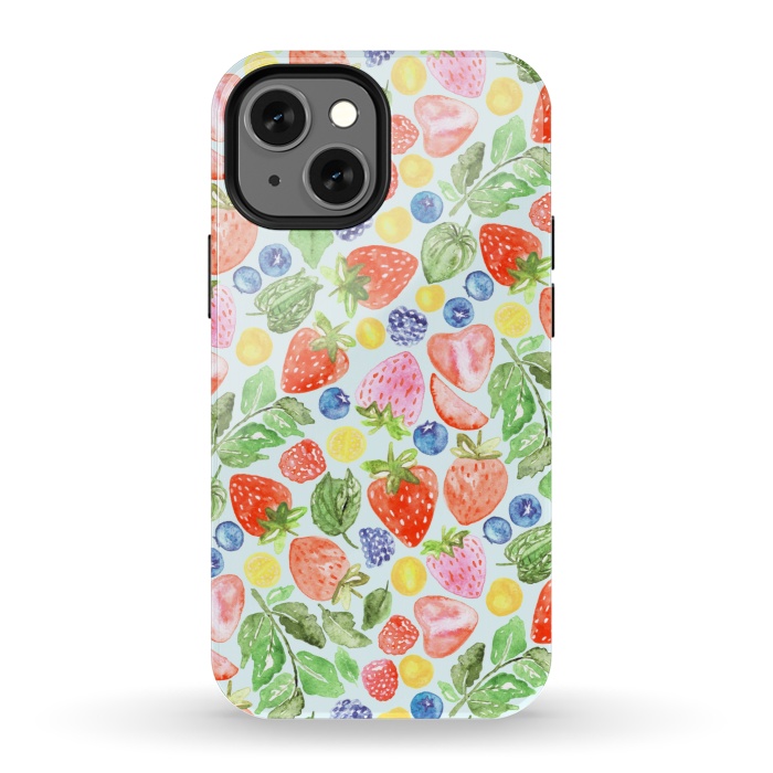 iPhone 13 mini StrongFit Bright Berries  by Tigatiga