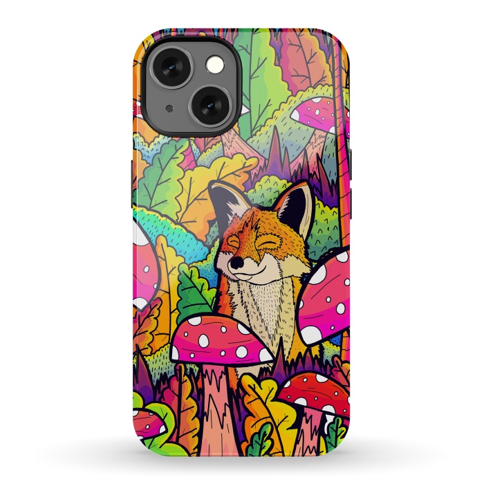 iPhone 13 StrongFit The happy little fox by Steve Wade (Swade)