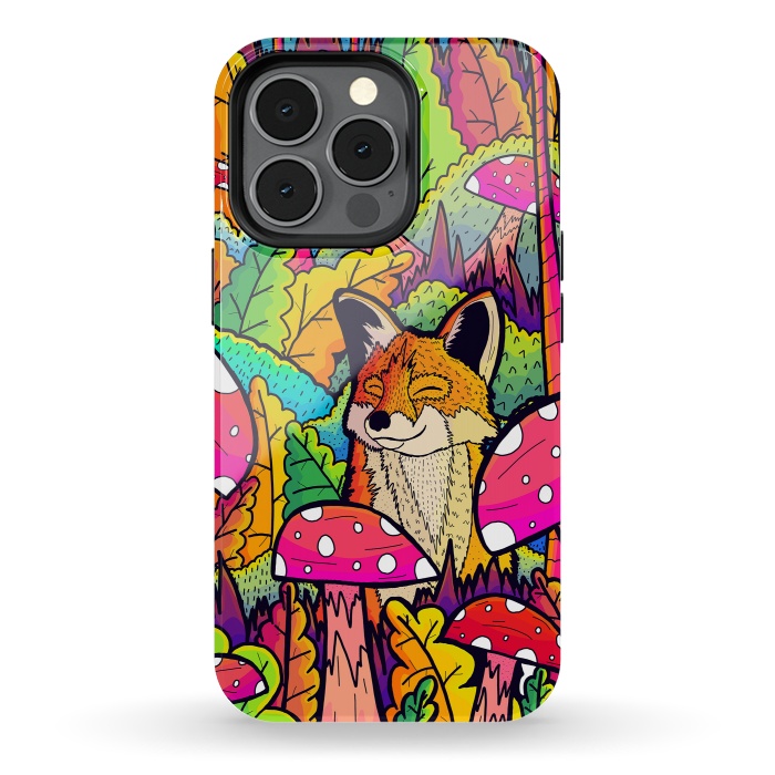 iPhone 13 pro StrongFit The happy little fox by Steve Wade (Swade)