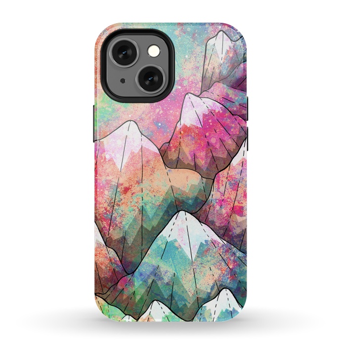 iPhone 13 mini StrongFit The painted mountain peaks  by Steve Wade (Swade)