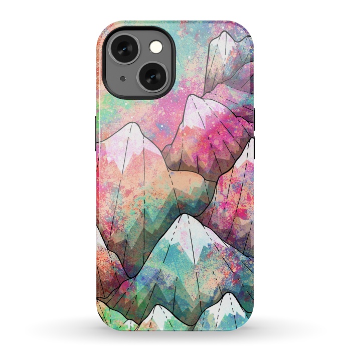 iPhone 13 StrongFit The painted mountain peaks  by Steve Wade (Swade)