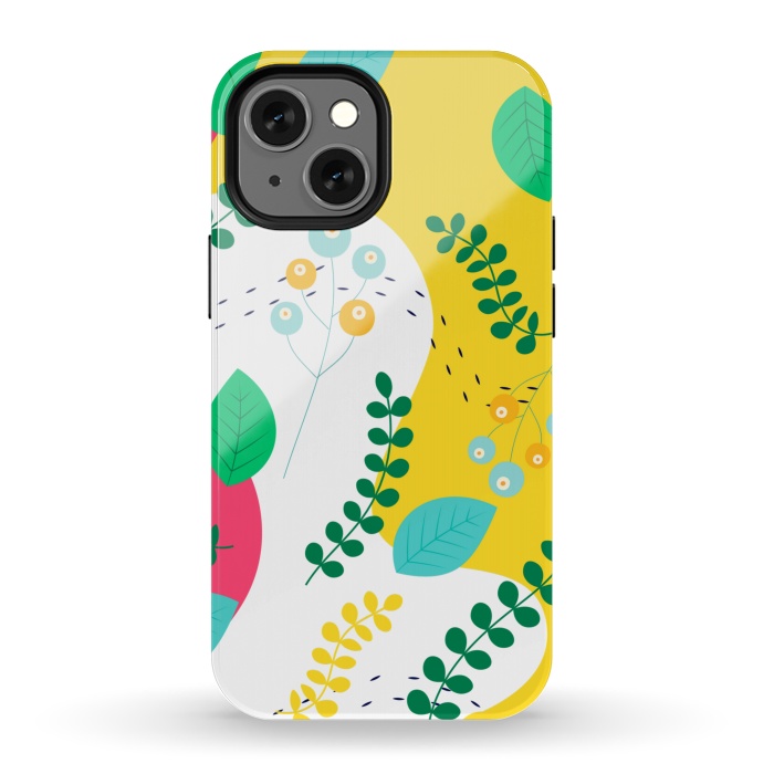 iPhone 13 mini StrongFit ABSTRACT FLORAL PATTERN 3  by MALLIKA