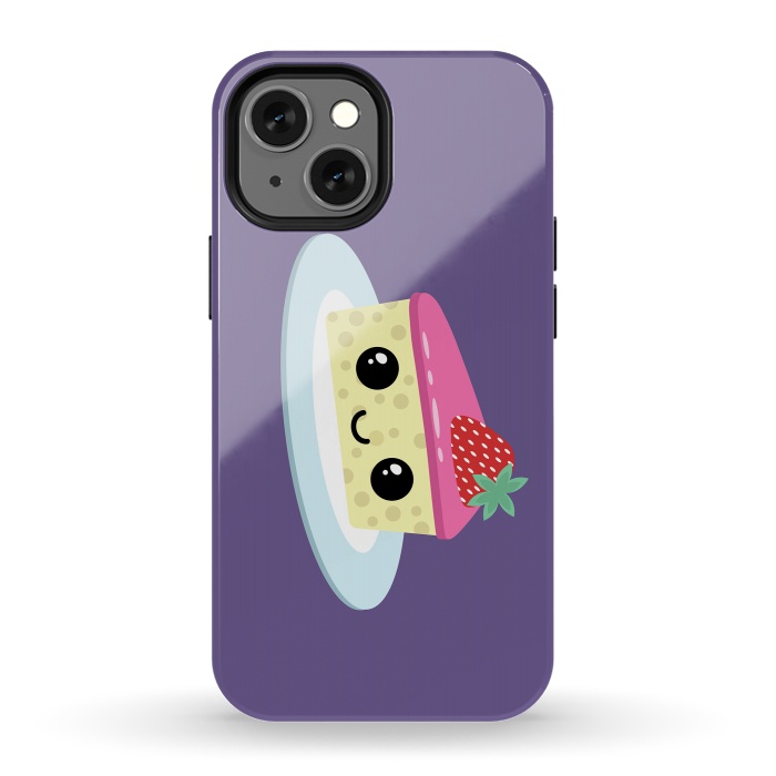iPhone 13 mini StrongFit Cute cheesecake by Laura Nagel