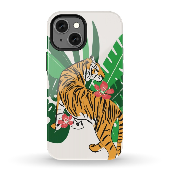 iPhone 13 mini StrongFit Tiger 010 by Jelena Obradovic