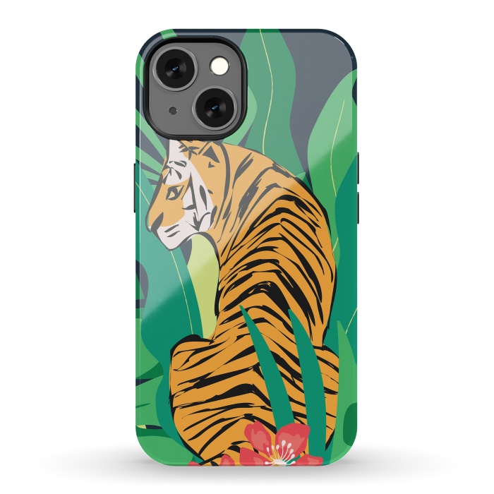 iPhone 13 StrongFit Tiger 012 by Jelena Obradovic