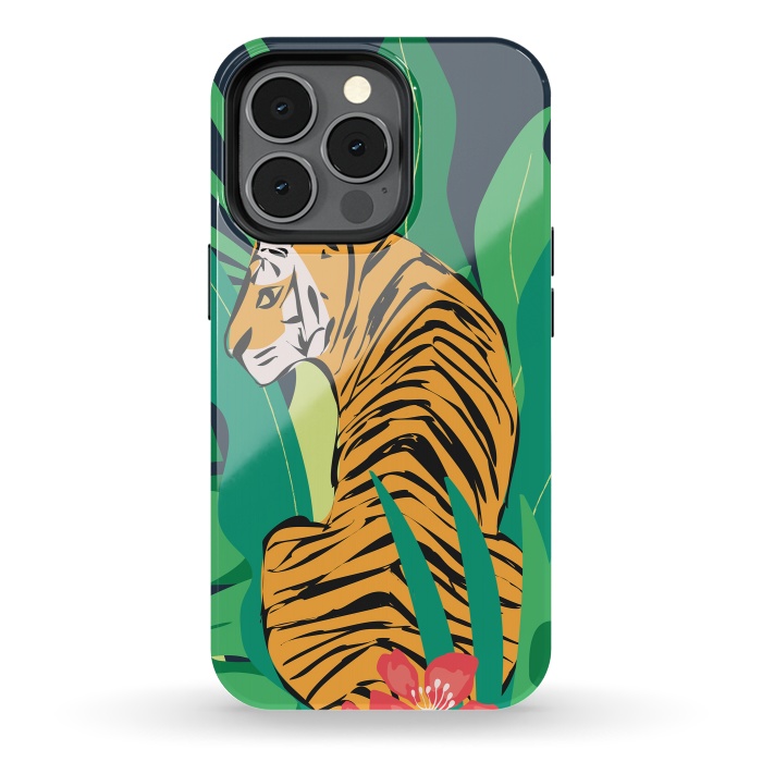 iPhone 13 pro StrongFit Tiger 012 by Jelena Obradovic