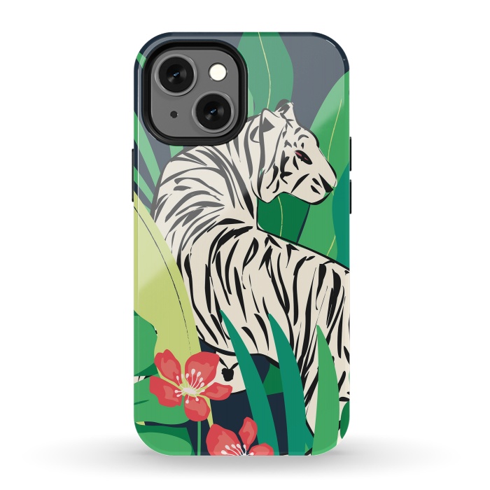 iPhone 13 mini StrongFit Tiger 013 by Jelena Obradovic