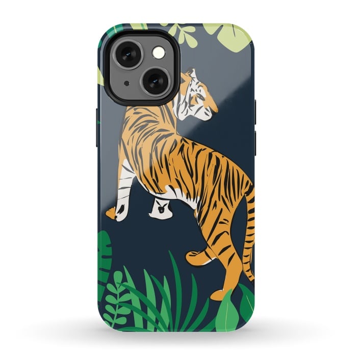 iPhone 13 mini StrongFit Tiger 015 by Jelena Obradovic