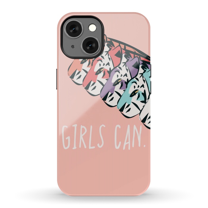 iPhone 13 StrongFit Girls can, pink by Jelena Obradovic